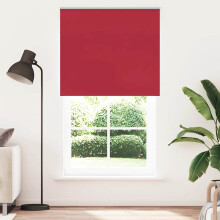 Berkfield Roller Blind Blackout Red 125x230 cm Fabric Width 121.6 cm Polyester