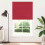 Berkfield Roller Blind Blackout Red 125x230 cm Fabric Width 121.6 cm Polyester 1
