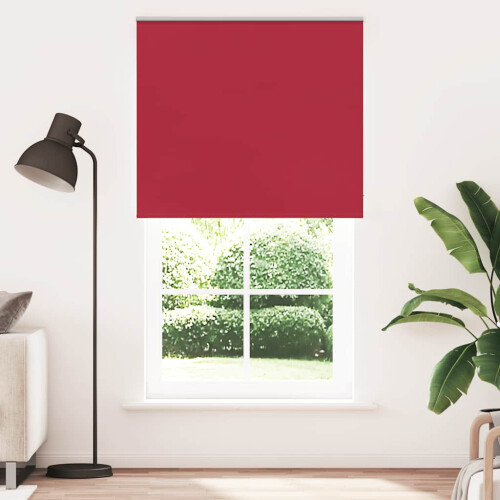 Berkfield Roller Blind Blackout Red 130x230 cm Fabric Width 126.6 cm Polyester