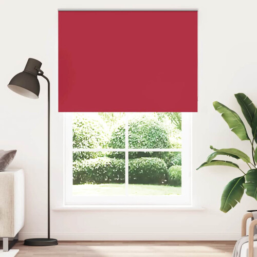Berkfield Roller Blind Blackout Red 155x230 cm Fabric Width 151.6 cm Polyester