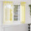 Berkfield Voile Curtains with Grommets 2 pcs Yellow 1