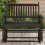 Berkfield Glider Bench Black 118x70x104.5 cm Solid Wood Poplar 1