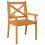 Berkfield Outdoor Dining Chairs 4 pcs Solid Wood Acacia 3