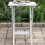 Berkfield Side Table Foldable White Solid Wood Poplar 1