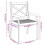 Berkfield Outdoor Dining Chairs 4 pcs Solid Wood Acacia 7
