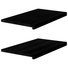 Berkfield Window Sills 2 pcs Dark Brown 70x40x2 cm Solid Wood Oak