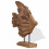 Berkfield Fish Sculpture Teak 40x12x57 cm 2