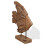 Berkfield Fish Sculpture Teak 40x12x57 cm 4