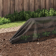 Berkfield Netting Tunnel Black 300x50x48.5 cm Steel and Polyethylene