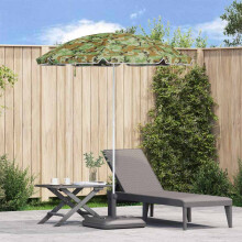 Berkfield Beach Parasol Camouflage 206 x 206 x 212 cm Polyester and Metal