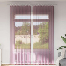 Berkfield Voile Curtains with Rod Pockets 2 pcs Purple