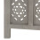 Berkfield Hand carved 5-Panel Room Divider Grey 200x165 cm Solid Mango Wood 5