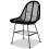 Berkfield Dining Chairs 2 pcs Black Natural Rattan 3