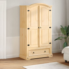 Berkfield Wardrobe Corona 102x52x186 cm Solid Wood Pine