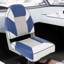 Berkfield Boat Seat with High Back Foldable 39x43x58 cm