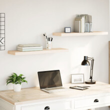 Berkfield Floating Shelves 2 pcs 80x23.5x4 cm Engineered Wood