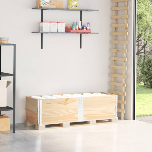 Berkfield Pallet Collars 2 pcs 150x50 cm Solid Wood Pine