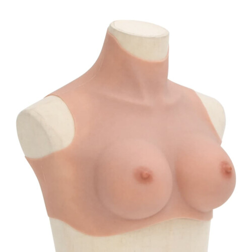 Berkfield Silicone Breastplate Natural D Cup
