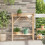 Berkfield Potting Table Natural 75 x 40 x 90 cm Solid pine wood 1