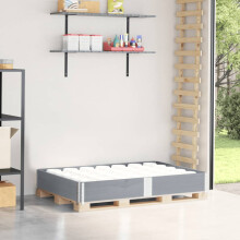 Berkfield Pallet Collar Grey 150x100 cm Solid Wood Pine