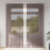 Berkfield Voile Curtains with Tab Top 2 pcs Brown 1