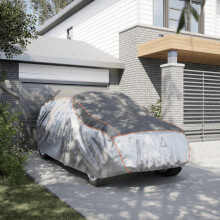 Berkfield Car Cover for SUV Hail Protection Full XL Grey and Silver