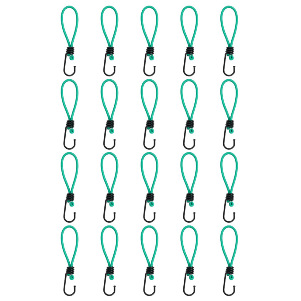 Berkfield Bungee Cords With Hooks 20 Pcs 15 Cm 6956454074545