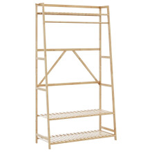 Berkfield Clothes Rack with Shelves 110x40x180 cm Bamboo