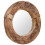 Berkfield Decorative Mirror Teak 80 cm Round 3