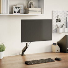 Berkfield Single Monitor Arm for Max 27 Inch Screen Gas Spring 10 kg