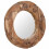 Berkfield Decorative Mirror Teak 80 cm Round 5