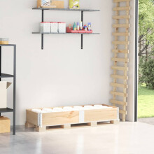 Berkfield Pallet Collar 150x50 cm Solid Wood Pine