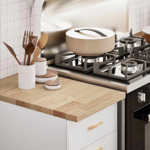 Berkfield Kitchen Worktop 40x63.5x2.7 cm Solid Wood Oak Rectangular