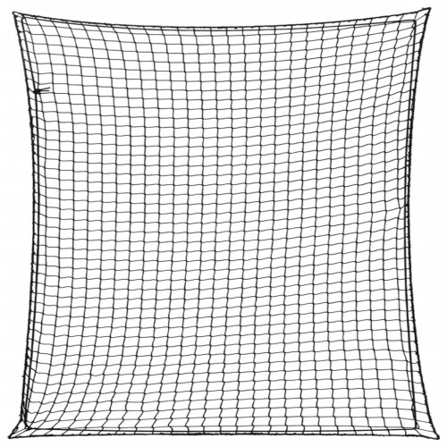 Berkfield Trailer Net with Elastic Rope Black 4x4 m PP