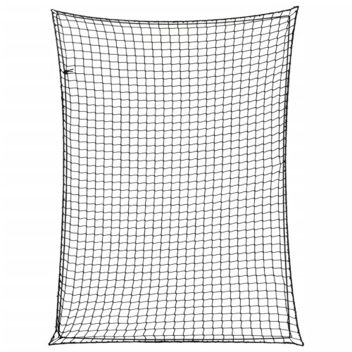 Berkfield Trailer Net with Elastic Rope Black 4x3 m PP