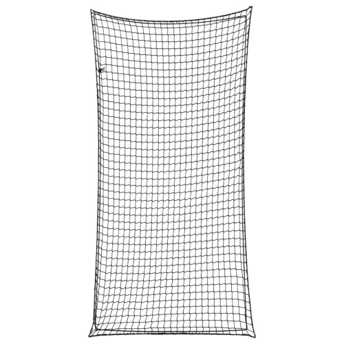Berkfield Trailer Net with Elastic Rope Black 4x2 m PP
