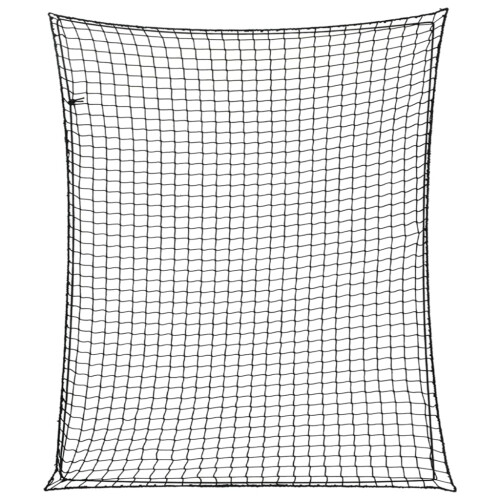 Berkfield Trailer Net with Elastic Rope Black 3.5x3 m PP