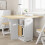 Berkfield Butterfly Dining Table Foldable Corona White Solid Wood Pine 1