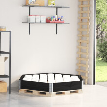 Berkfield Raised Bed Hexagon Black 160x160 cm Solid Wood Pine