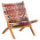Berkfield Folding Chindi Chair Multicolours Fabric 8