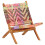 Berkfield Folding Chindi Chair Multicolours Fabric 10