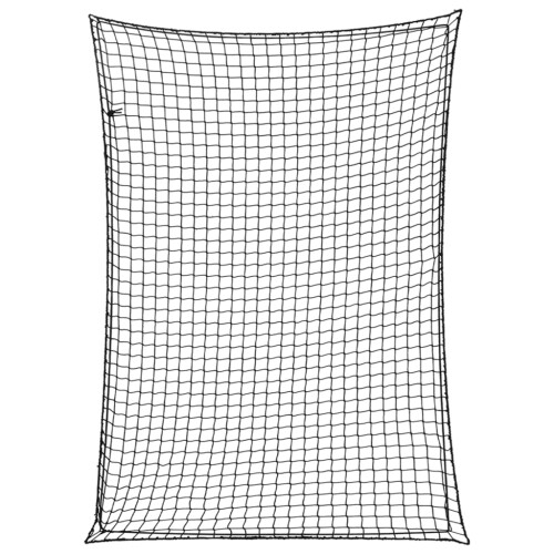 Berkfield Trailer Net with Elastic Rope Black 3.5x2.5 m PP