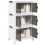 Berkfield Stackable Storage Box with Wheels 3-Tier 28 L 48.5x29.5x86 cm 1