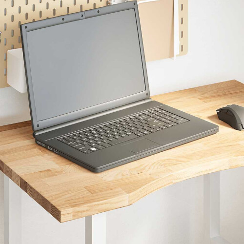 Berkfield Desk Top Untreated 80x60x2.5 cm Solid Wood Oak Rectangular
