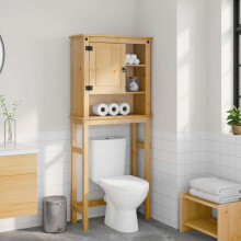 Berkfield Bathroom Washing Machine Cabinet Corona Solid Wood Pine