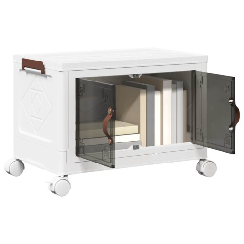 Berkfield Stackable Storage Box with Wheels 28 L 48.5x29.5x33 cm