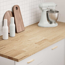 Berkfield Kitchen Worktop 140x63.5x2.7 cm Solid Wood Oak Rectangular
