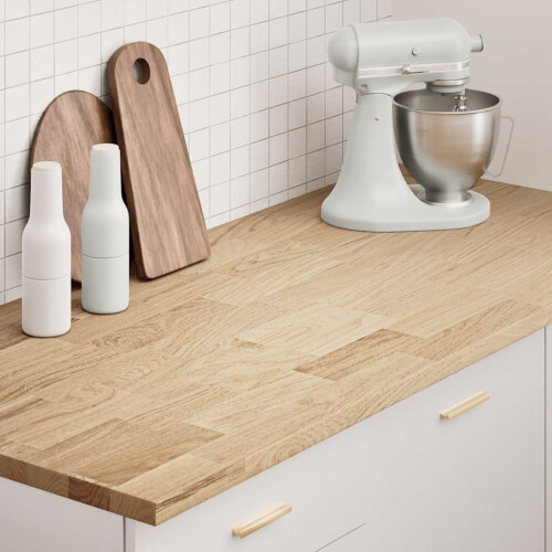 Berkfield Kitchen Worktop 140x63.5x2.7 cm Solid Wood Oak Rectangular
