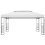 Berkfield Gazebo with LED String Lights 4x3x2.7 m White 4