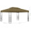 Berkfield Gazebo with LED String Lights 3x4 m Taupe 10